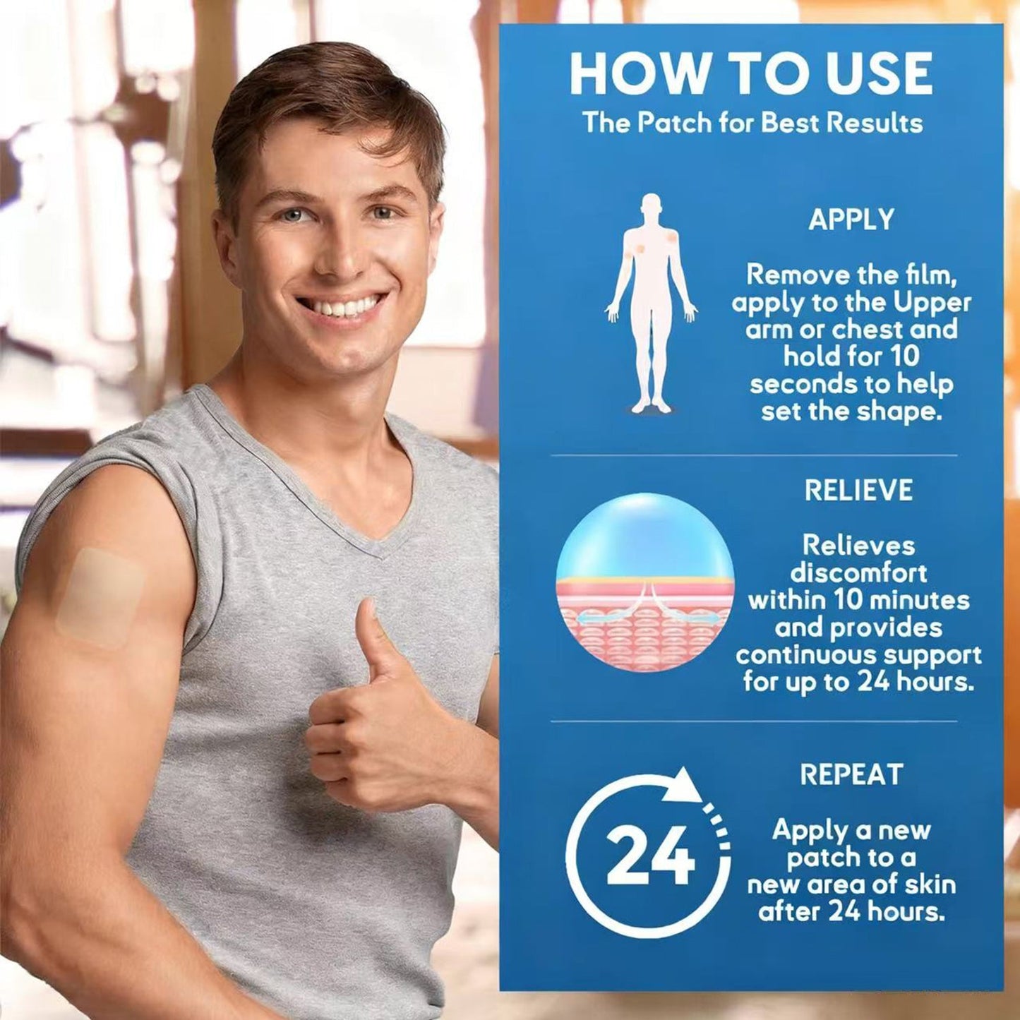 🫁✅Obliž za lajšanje KOPB, odobren s strani FDA (💝 Kašelj, piskanje, zasoplost, izpljunek, zamašen nos, bronhitis, alergijski simptomi, nelagodje v pljučih🫁)